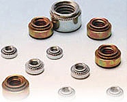 Self-crimping nut for press fitting